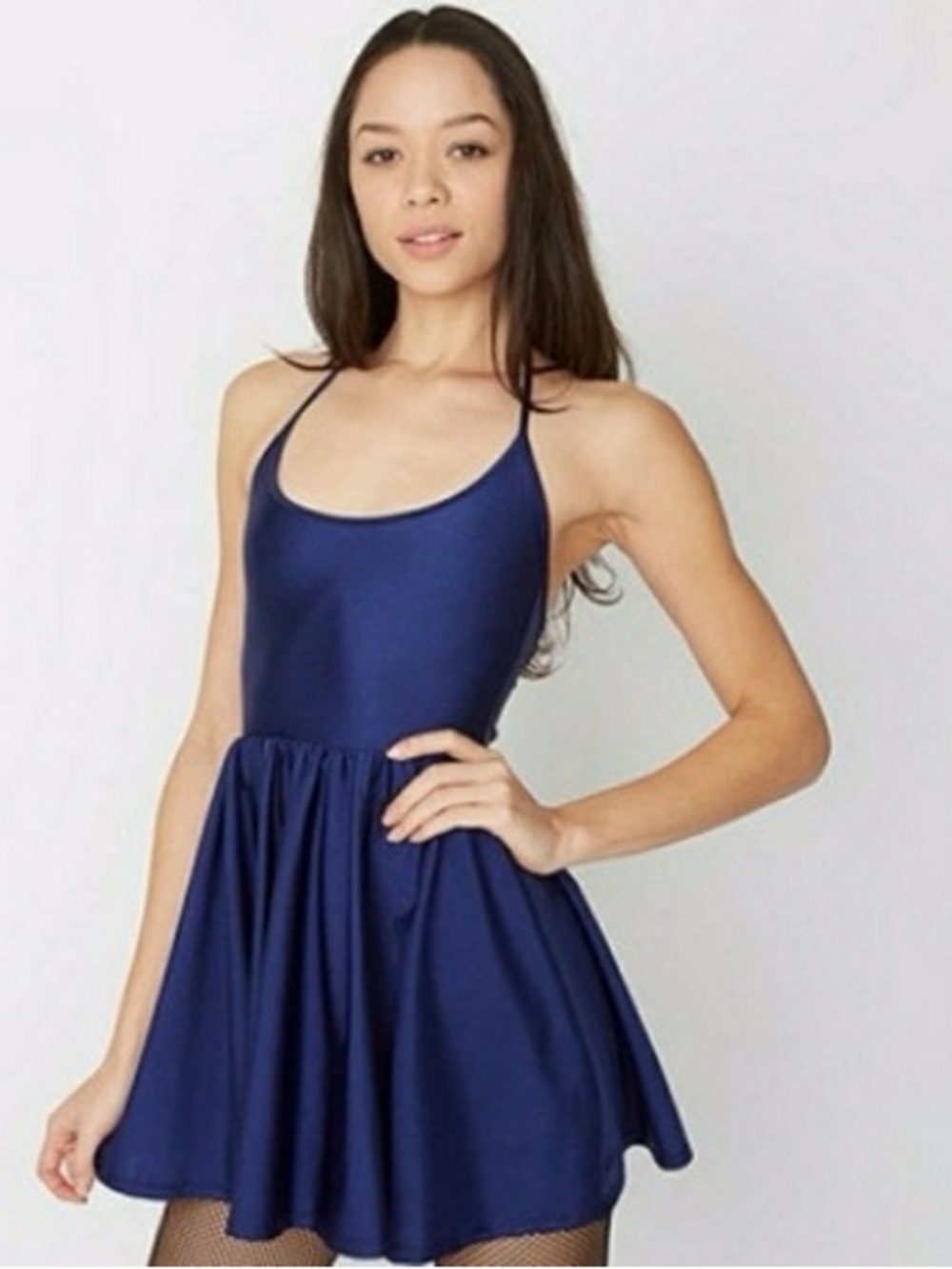 American Apparel Navy Spaghetti Strap Mini Dress